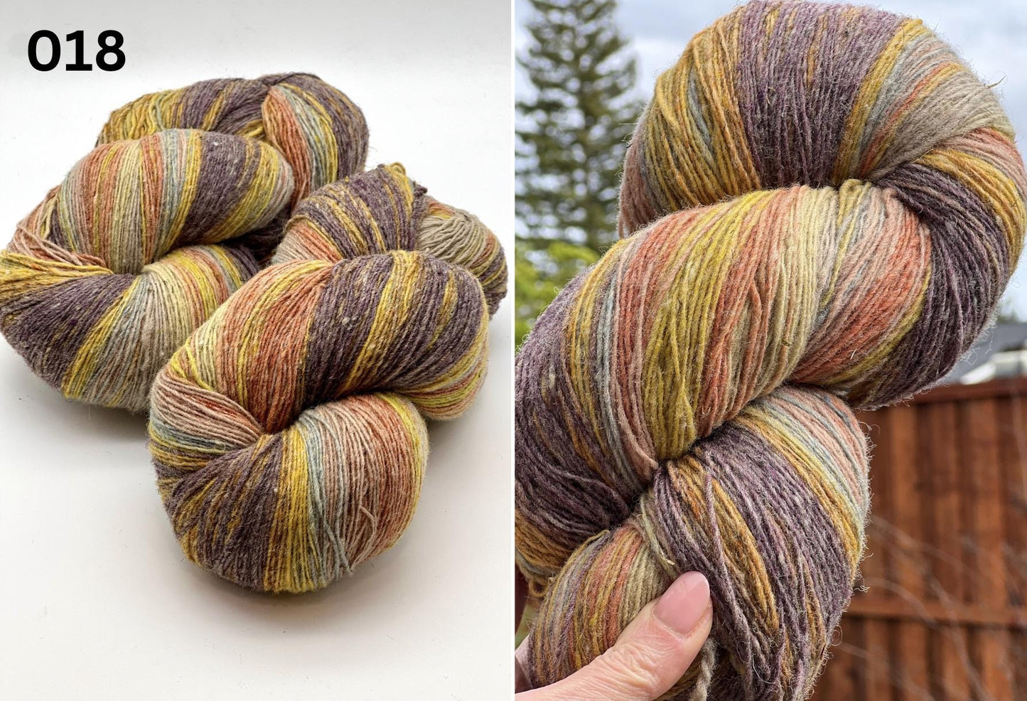 Exclusive iDOKNiT fingering weight heritage yarn, DUNDAGA 6.1 from Paces Vilnas Fabrika, Latvia. A traditional single-ply blend of 70% Latvian wool and 30% Latvian merino, providing 420m per 100g. Processed to retain 70% natural lanolin for unique warmth and a soft bloom. Curated by iDOKNiT in various authentic multi-color batches for rustic, high-quality knitwear.