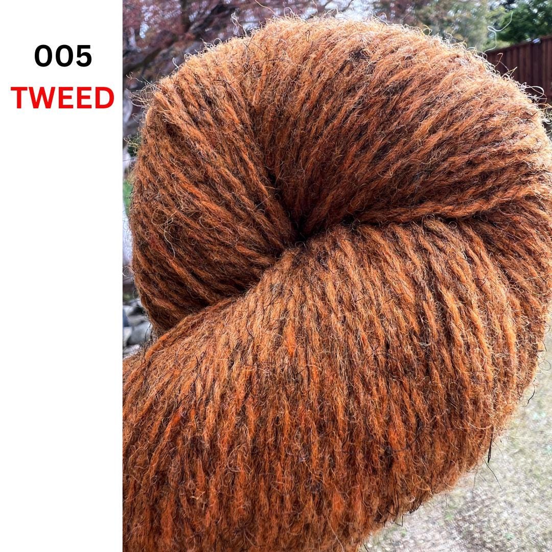 Exclusive iDOKNiT rare heritage yarn, 100% Romanov Sheep Wool 6.2 from Paces Vilnas Fabrika, Latvia. A professionally spun 6/2 two-ply DK weight that offers superior body and stability compared to single-ply versions while retaining 70% natural lanolin. Curated by iDOKNiT in natural grey and tweed-depth dyed shades for high-warmth, weather-resistant heritage sweaters and robust outdoor accessories.