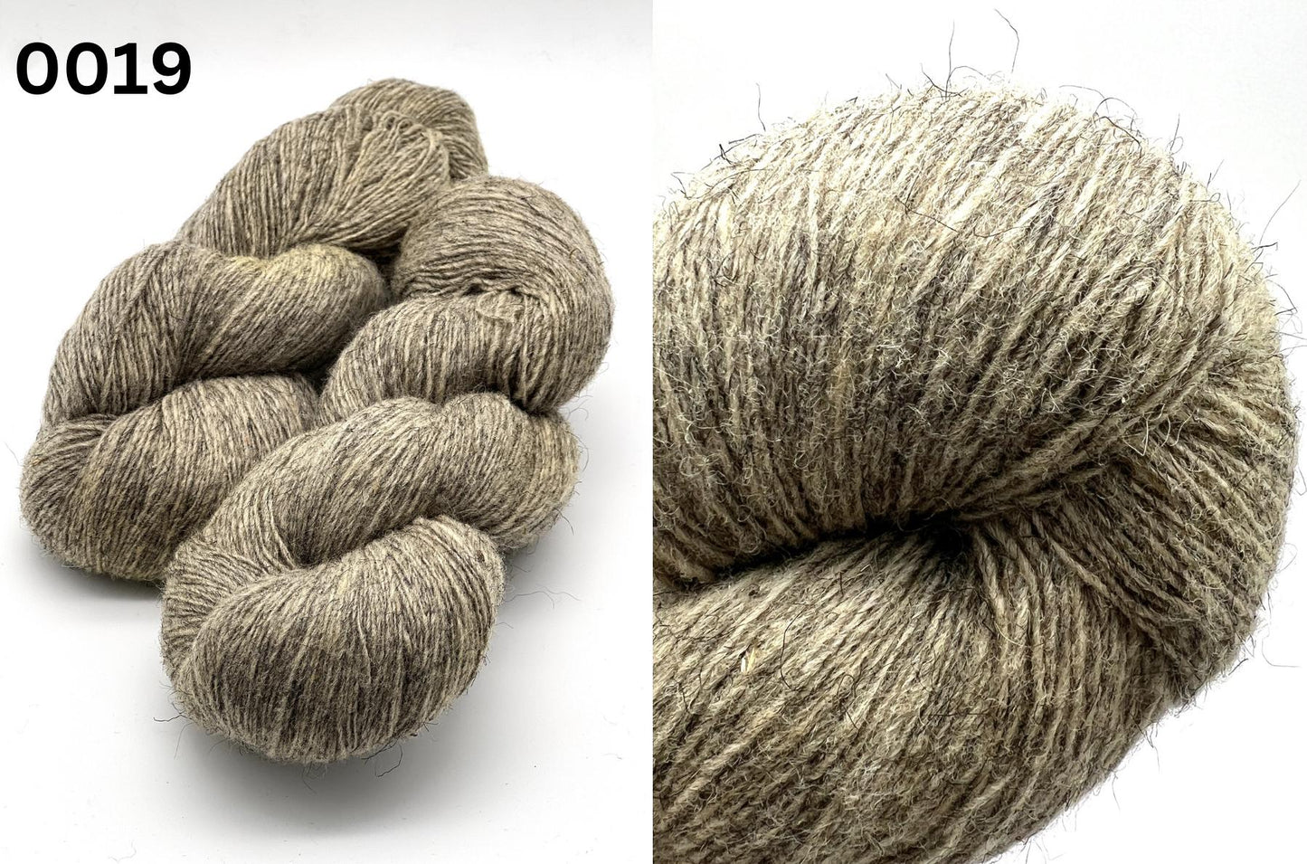 Exclusive iDOKNiT rustic fingering weight yarn, Romanov Sheep Wool from Paces Vilnas Fabrika, Latvia. 100% pure Romanov wool traditionally processed to retain 70% natural lanolin for extreme durability and weather resistance. Single-ply construction providing 420m per 100g. Curated by iDOKNiT in natural and tweed-effect dyed shades for heritage-style, hearty knitwear.
