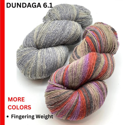 Dundaga hand dyed multicolored Latvian wool and merino fingering weight yarn from iDOKNiT