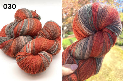Dundaga hand dyed multicolored Latvian wool and merino fingering weight yarn from iDOKNiT