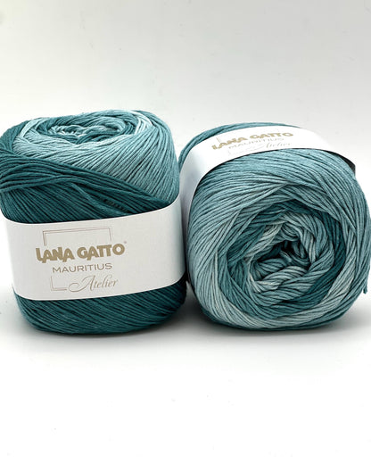 Lana Gatto MAURITIUS organic cotton yarn Italian fingering yarn
Luxury organic cotton yarn for summer garments and baby knits
Close up of MAURITIUS yarn showing smooth cotton texture
Italian organic cotton yarn for lightweight shawls and sweaters
Soft breathable fingering cotton yarn for elegant knitwear
