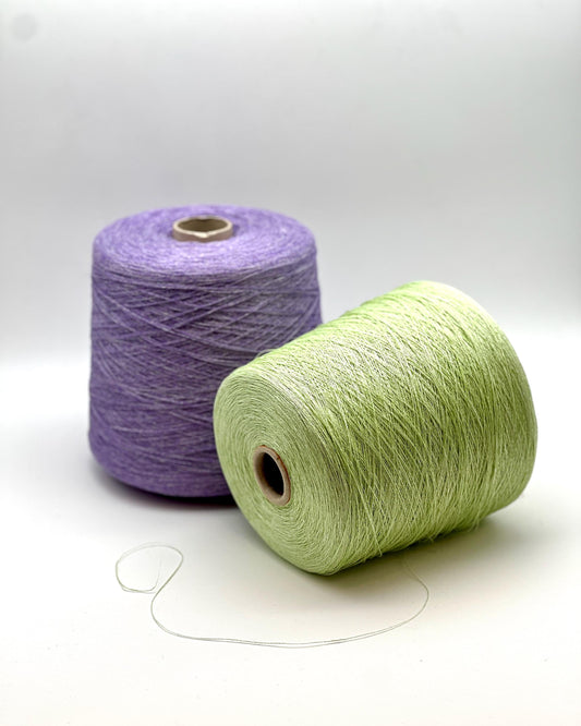 Servizi E Seta LINO 100% pure Italian linen yarn in an extra-fine 2/26 lace weight count for summer knitting, crochet, and weaving at iDOKNiT.