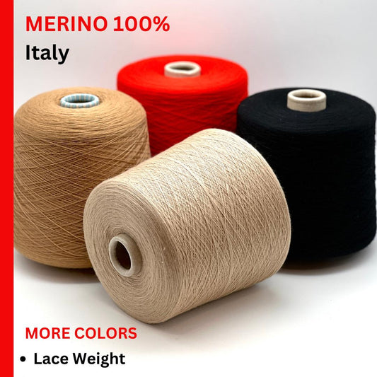 Südwolle Group Victoria 100% extrafine merino superwash lace weight yarn from iDOKNiT. Premium Italian-spun ultra-fine fiber for luxury knitting and weaving, 2400m per 100g.
