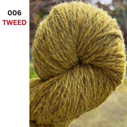 Exclusive iDOKNiT rare heritage yarn, 100% Romanov Sheep Wool 6.2 from Paces Vilnas Fabrika, Latvia. A professionally spun 6/2 two-ply DK weight that offers superior body and stability compared to single-ply versions while retaining 70% natural lanolin. Curated by iDOKNiT in natural grey and tweed-depth dyed shades for high-warmth, weather-resistant heritage sweaters and robust outdoor accessories.