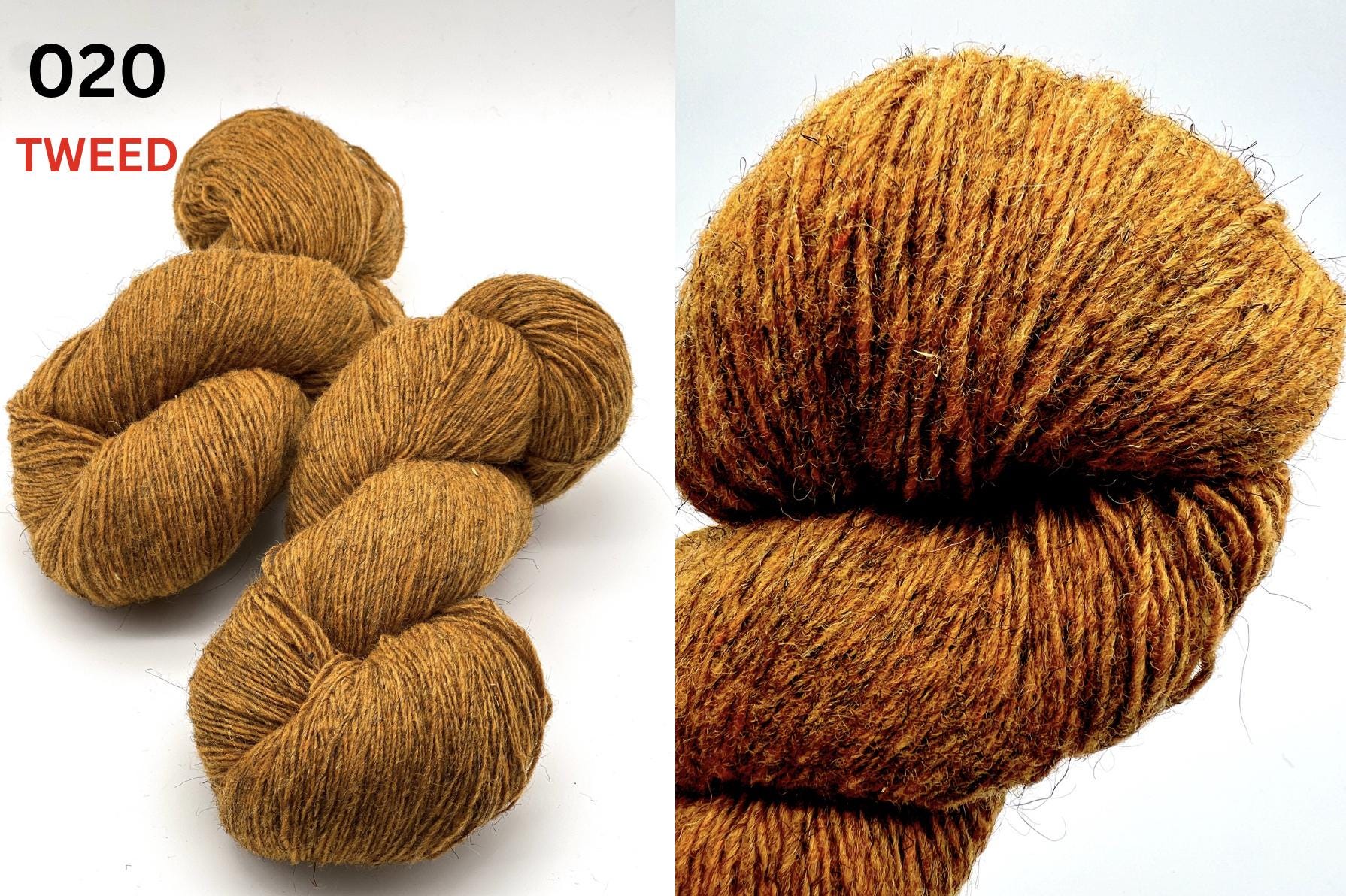 Exclusive iDOKNiT rustic fingering weight yarn, Romanov Sheep Wool from Paces Vilnas Fabrika, Latvia. 100% pure Romanov wool traditionally processed to retain 70% natural lanolin for extreme durability and weather resistance. Single-ply construction providing 420m per 100g. Curated by iDOKNiT in natural and tweed-effect dyed shades for heritage-style, hearty knitwear.