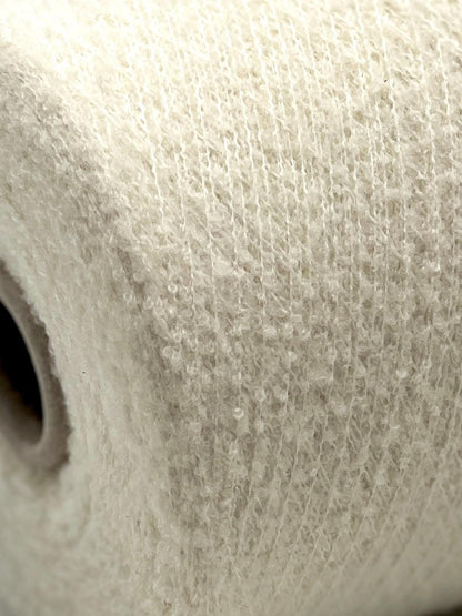 FLUFFY Boucle Merino Yarn, HAIR WISH, Premium Italian Yarn by Loro Piana, Available in Balls and on Cones, Lace Weight, 1200m/100g (1321y/3.52oz)
