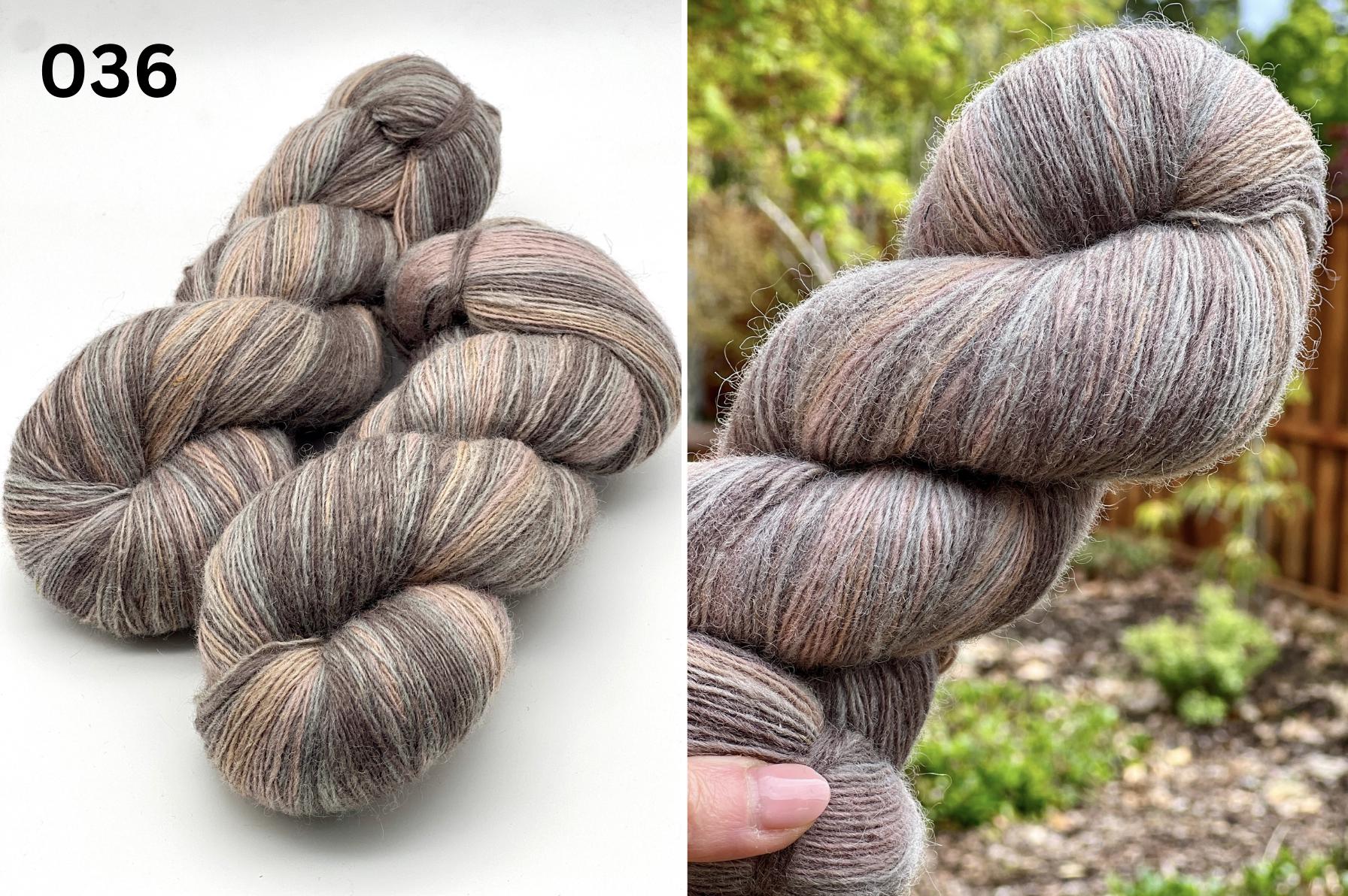 Exclusive iDOKNiT fingering weight wool, DUNDAGA 6.1 from Paces Vilnas Fabrika. 100% Merino wool from German sheep, traditionally processed in Latvia without chemicals to retain high lanolin content. Single-ply construction providing 420m per 100g. Curated by iDOKNiT for authentic, warm, and elastic knitwear with a natural "alive" feel.