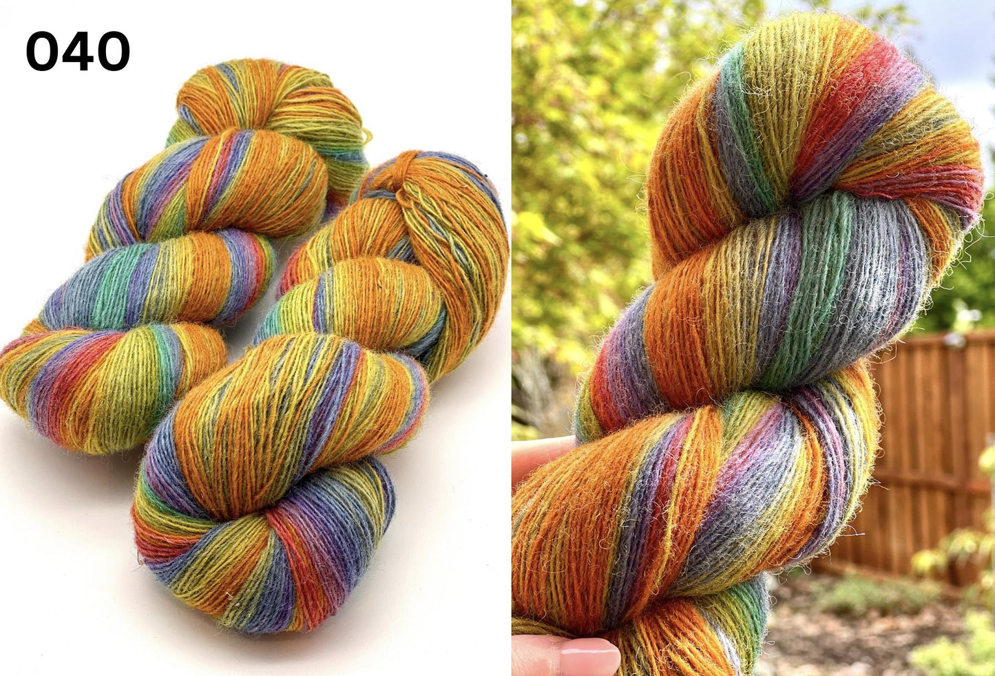 DUNDAGA 6/1 fingering weight yarn – 100% Merino wool from German sheep, high lanolin content for a soft rustic feel, shown in natural hand-dyed gradients. Ideal for cozy sweaters and heritage knitting with authentic German sheep wool. Premium European yarn available at iDOKNiT.com.