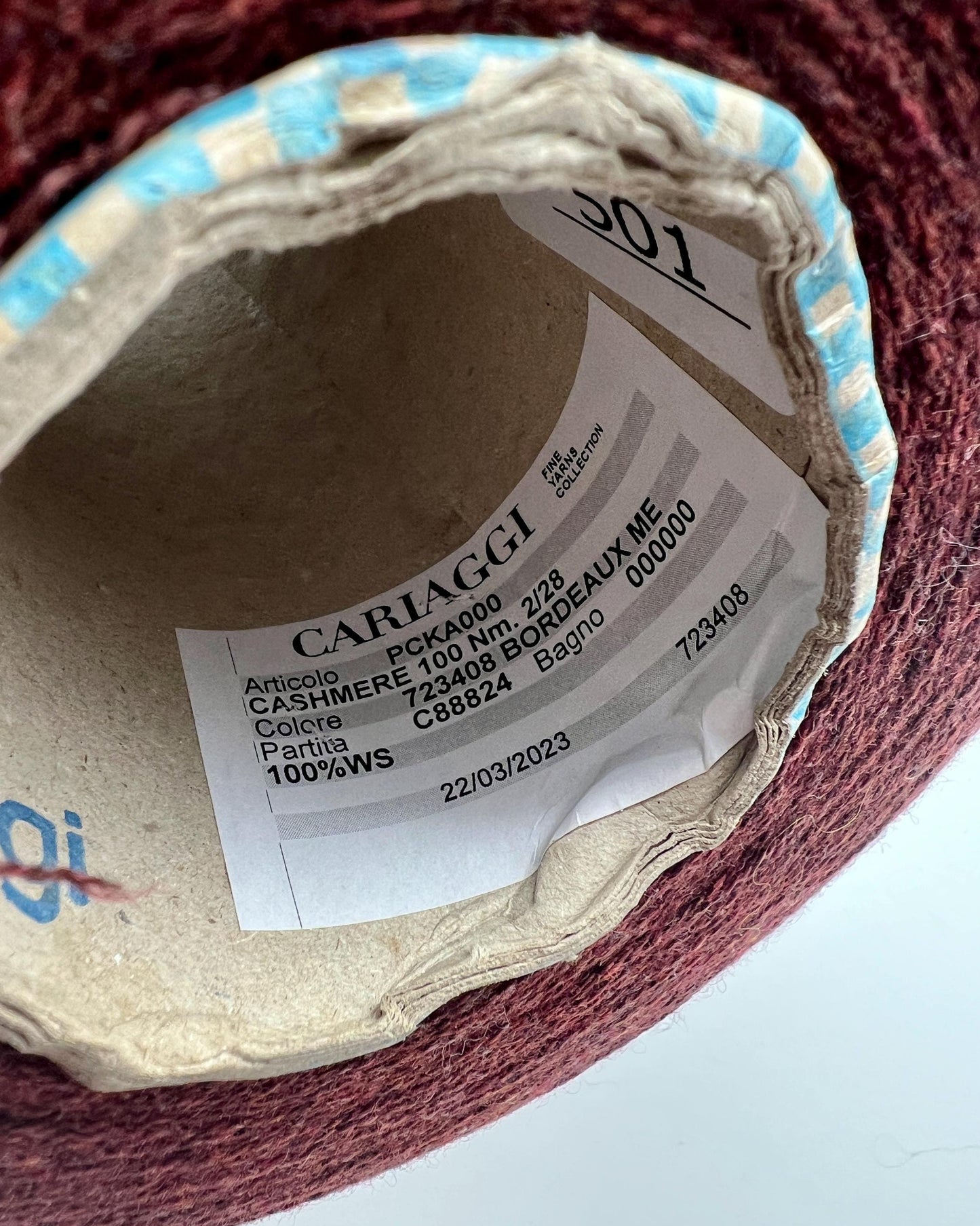 Cariaggi Cashmere 100 iconic 100% pure Italian cashmere yarn in an ultra-fine 2/28 lace weight count for luxury knitting and crochet at iDOKNiT.