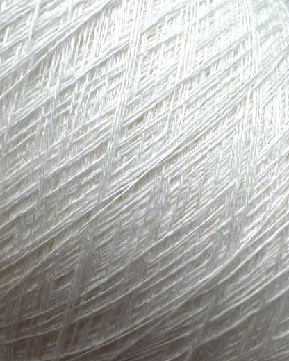 Pure linen yarn Botto Giuseppe NILO in Snow White color
Luxury Italian lace weight linen yarn close up texture
Botto Giuseppe NILO 100% pure linen yarn for summer tops
Snow White linen yarn for weaving crochet and lace knitting
Fine Italian linen yarn for heirloom garments and resort wear