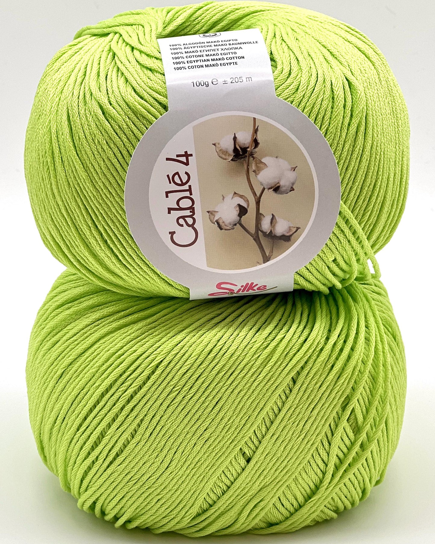 Shop Silky CABLE 4 at iDOKNiT. Premium 100% Egyptian Mako cotton. Smooth, DK weight 205m/100g fiber for breathable, soft, and matte-finish luxury knitwear.