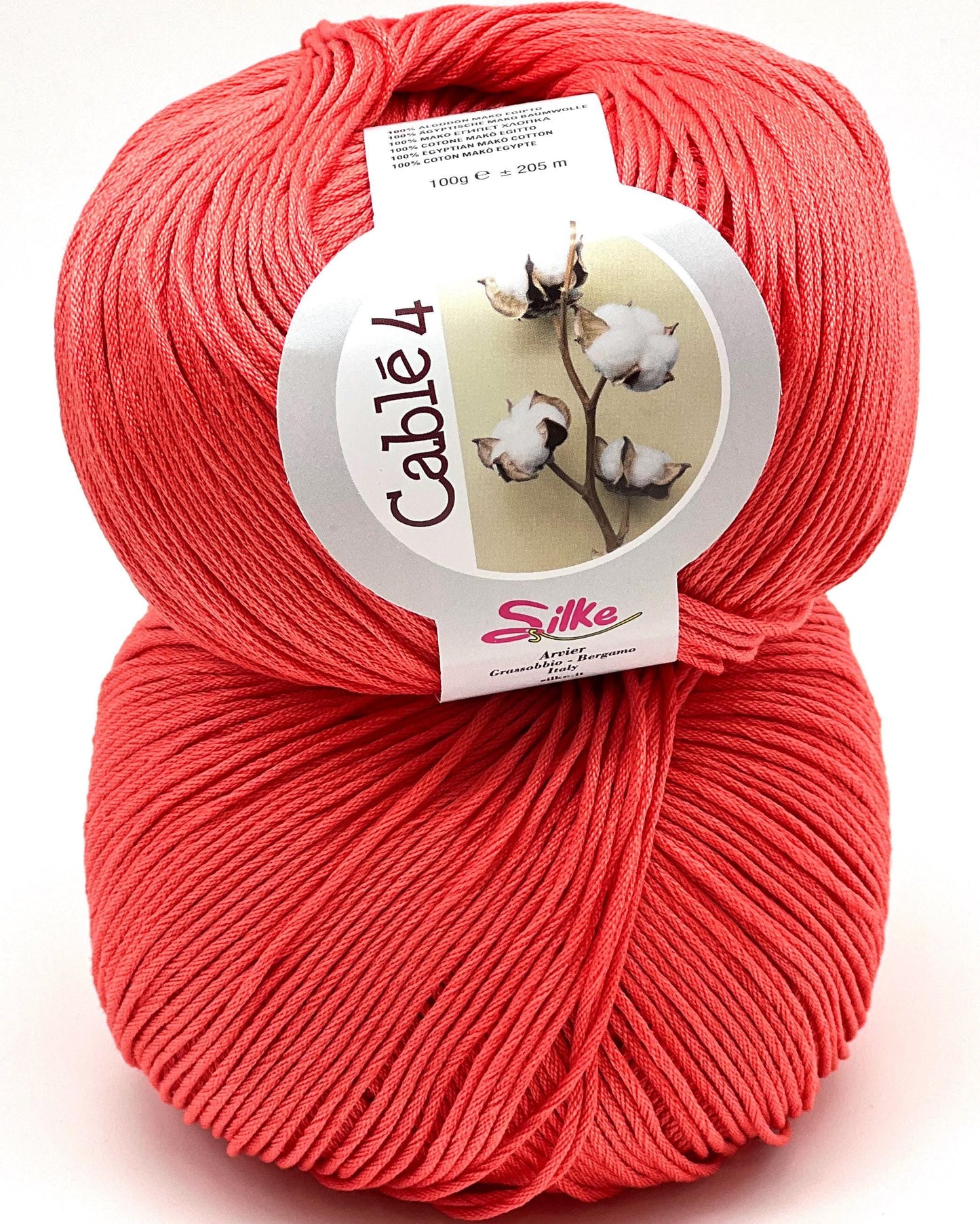 Shop Silky CABLE 4 at iDOKNiT. Premium 100% Egyptian Mako cotton. Smooth, DK weight 205m/100g fiber for breathable, soft, and matte-finish luxury knitwear.