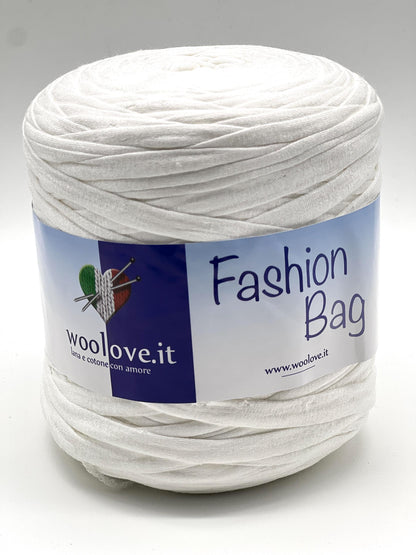 RIBON Spagehtti Yarn, FASHION BAG,  Made from Real T-Shirt Material, Cotton Lycra Stretch Thread, Italy, Perfect for Crochet Bags, 700g/130m