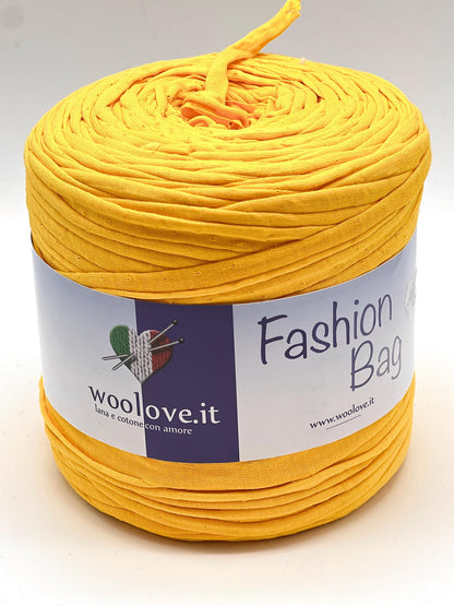 RIBON Spagehtti Yarn, FASHION BAG,  Made from Real T-Shirt Material, Cotton Lycra Stretch Thread, Italy, Perfect for Crochet Bags, 700g/130m