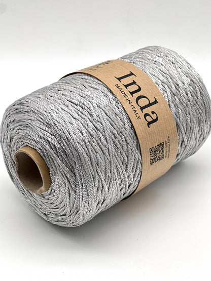 Structured, Water-Resistant Yarn, INDA by Borgo de Pazzi, Italy, Perfect for Crochet Bags, Baskets, Home Décor and Macramé, 500g/570m