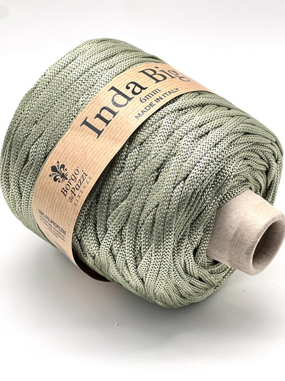 Structured, Water-Resistant Yarn, INDA BIG by Borgo de Pazzi, Italy, Perfect for Crochet Bags, Baskets, Home Décor and Macramé, 500g/165m