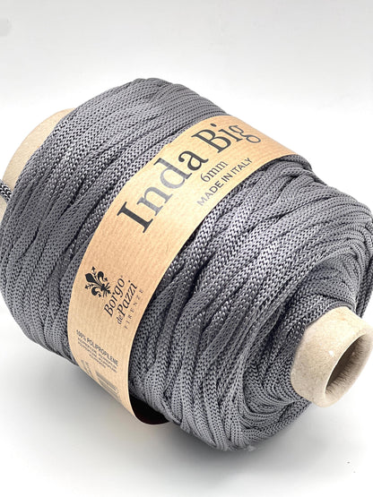 Structured, Water-Resistant Yarn, INDA BIG by Borgo de Pazzi, Italy, Perfect for Crochet Bags, Baskets, Home Décor and Macramé, 500g/165m