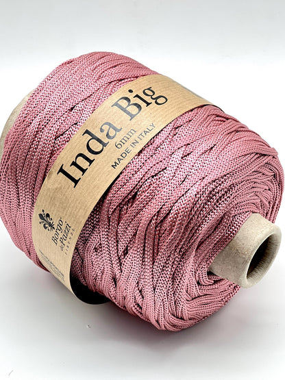 Structured, Water-Resistant Yarn, INDA BIG by Borgo de Pazzi, Italy, Perfect for Crochet Bags, Baskets, Home Décor and Macramé, 500g/165m