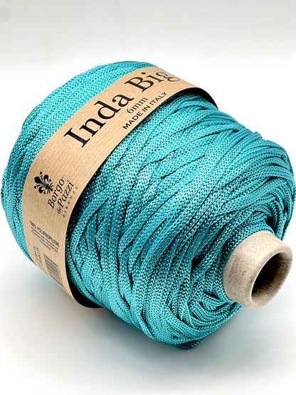 Structured, Water-Resistant Yarn, INDA BIG by Borgo de Pazzi, Italy, Perfect for Crochet Bags, Baskets, Home Décor and Macramé, 500g/165m