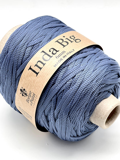 Structured, Water-Resistant Yarn, INDA BIG by Borgo de Pazzi, Italy, Perfect for Crochet Bags, Baskets, Home Décor and Macramé, 500g/165m