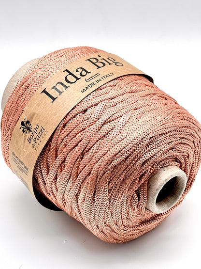 Structured, Water-Resistant Yarn, INDA BIG by Borgo de Pazzi, Italy, Perfect for Crochet Bags, Baskets, Home Décor and Macramé, 500g/165m