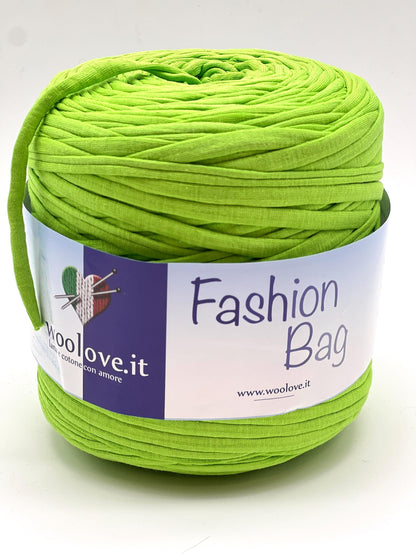 RIBON Spagehtti Yarn, FASHION BAG,  Made from Real T-Shirt Material, Cotton Lycra Stretch Thread, Italy, Perfect for Crochet Bags, 700g/130m
