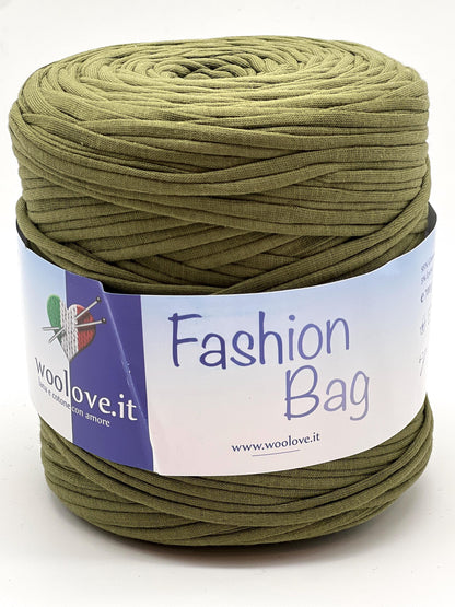RIBON Spagehtti Yarn, FASHION BAG,  Made from Real T-Shirt Material, Cotton Lycra Stretch Thread, Italy, Perfect for Crochet Bags, 700g/130m