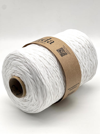 Structured, Water-Resistant Yarn, INDA by Borgo de Pazzi, Italy, Perfect for Crochet Bags, Baskets, Home Décor and Macramé, 500g/570m