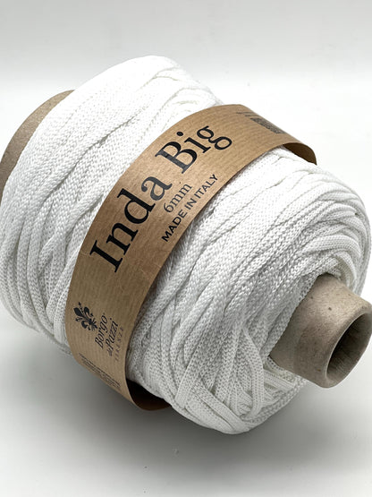 Structured, Water-Resistant Yarn, INDA BIG by Borgo de Pazzi, Italy, Perfect for Crochet Bags, Baskets, Home Décor and Macramé, 500g/165m