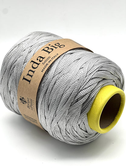 Structured, Water-Resistant Yarn, INDA BIG by Borgo de Pazzi, Italy, Perfect for Crochet Bags, Baskets, Home Décor and Macramé, 500g/165m