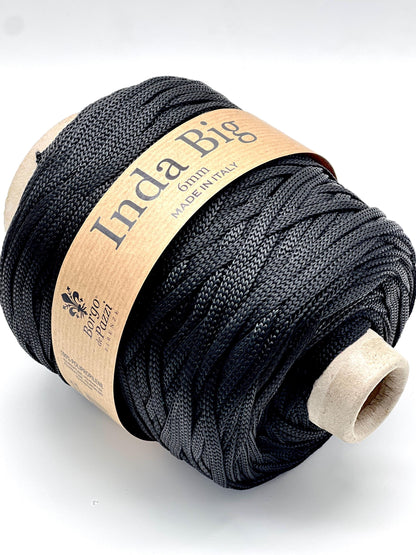 Structured, Water-Resistant Yarn, INDA BIG by Borgo de Pazzi, Italy, Perfect for Crochet Bags, Baskets, Home Décor and Macramé, 500g/165m