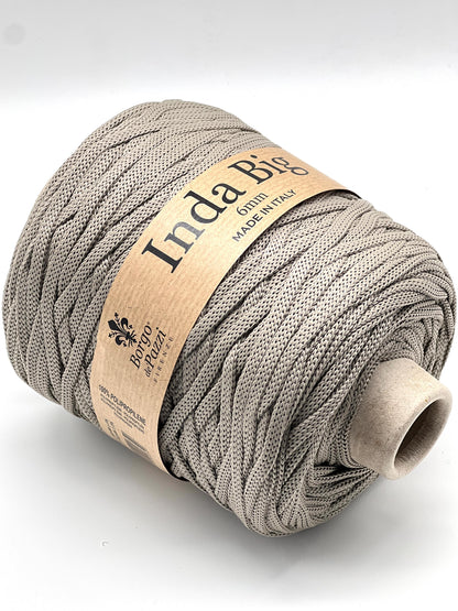 Structured, Water-Resistant Yarn, INDA BIG by Borgo de Pazzi, Italy, Perfect for Crochet Bags, Baskets, Home Décor and Macramé, 500g/165m