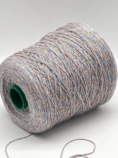 Lurex Silk Viscose CABLE Yarn, BIKINI, Luxury Italian Yarn by RiGo, Party Yarn, Sold in Balls or on Cones, Fingering Weight - 420m/100g