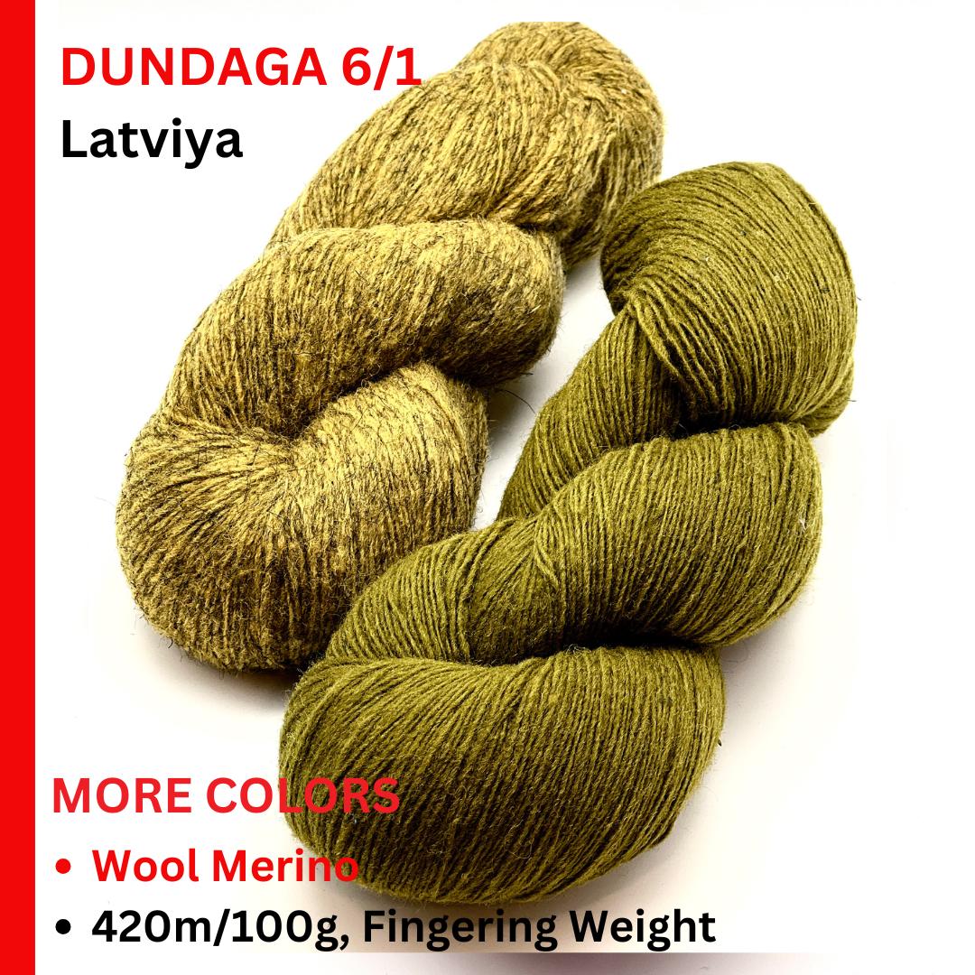 Dundaga hand dyed multicolored Latvian wool and merino fingering weight yarn from iDOKNiT