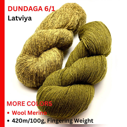 Dundaga hand dyed multicolored Latvian wool and merino fingering weight yarn from iDOKNiT
