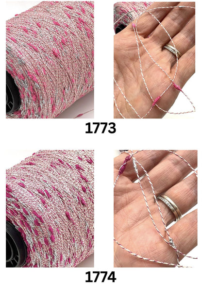 Cotton FANTASY FLAME Lurex Tweed Yarn, SUNFLOWER, Luxury Collection by RiGo, Sold in Balls or on Cones, Lace Yarn, 650m/100g (710y)
