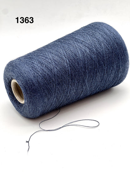 Merino 100% Yarn, WISH, Premium Italian Yarn by Loro Piana, Available in Balls and on Cone, Lace Weight, In 2 STRANDS - 1500m/100g (1640y/3.52oz)