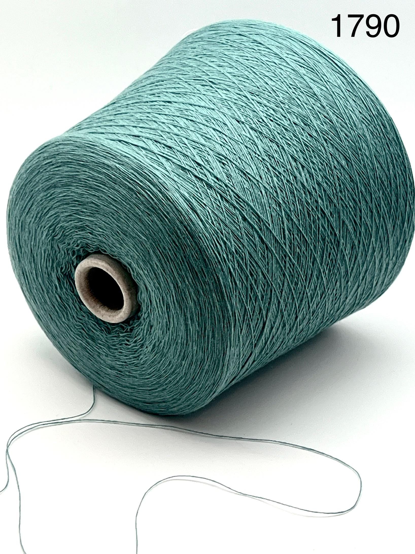 Teal spool of yarn on a white background with label '1790'.