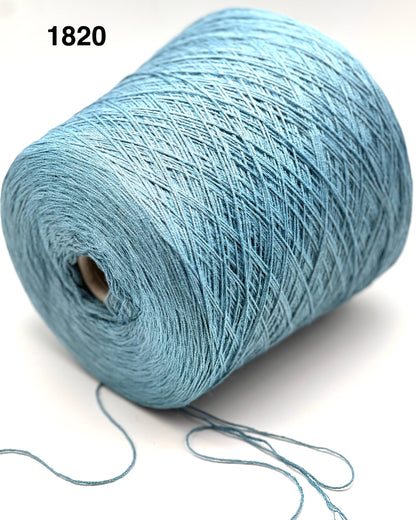 Blue yarn spool on a white background with number 1820.