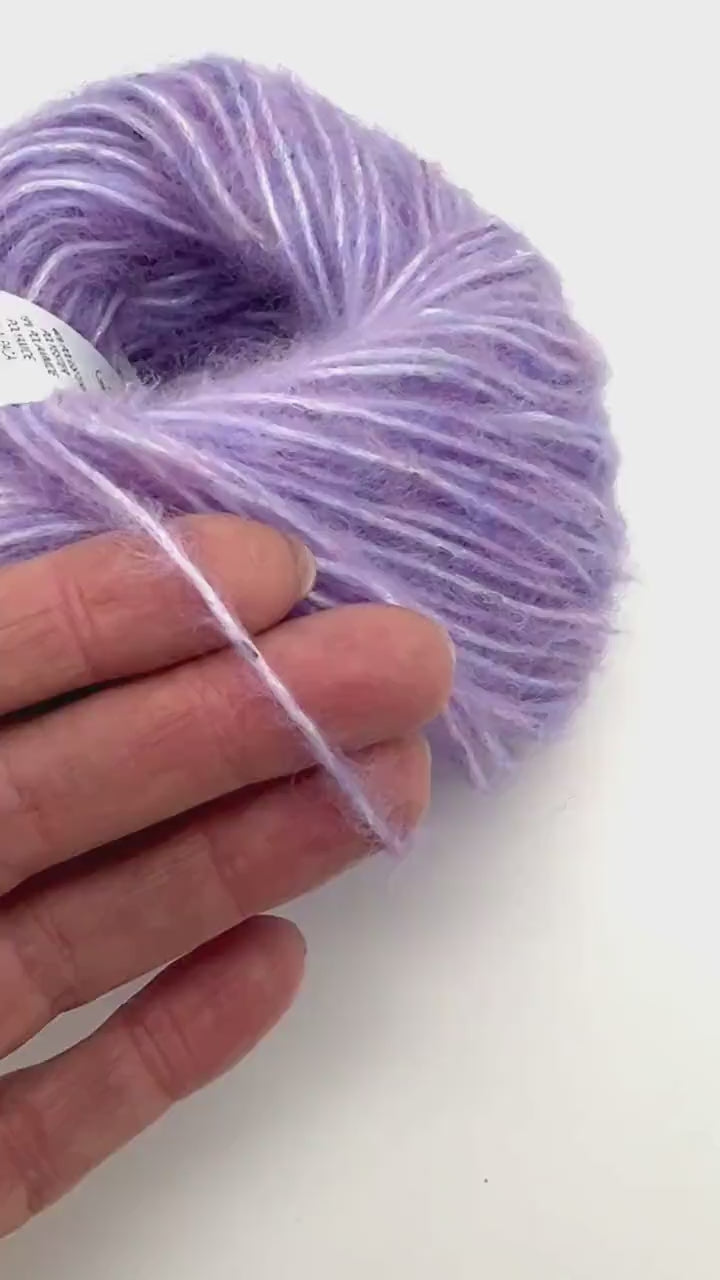 Lana Gatto Soffio alpaca merino wool sequined DK weight Italian yarn from iDOKNiT
