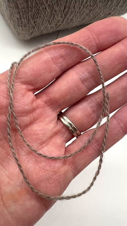 Exclusive iDOKNiT lace weight cashmere yarn, FLEECE GARZATTO by Cariaggi Italy. 100% pure carded cashmere with an Nm 2/12 count, providing 600m per 100g. Authentic Italian-made luxury fiber curated by iDOKNiT for lightweight, breathable knits that develop a beautiful soft bloom after washing.