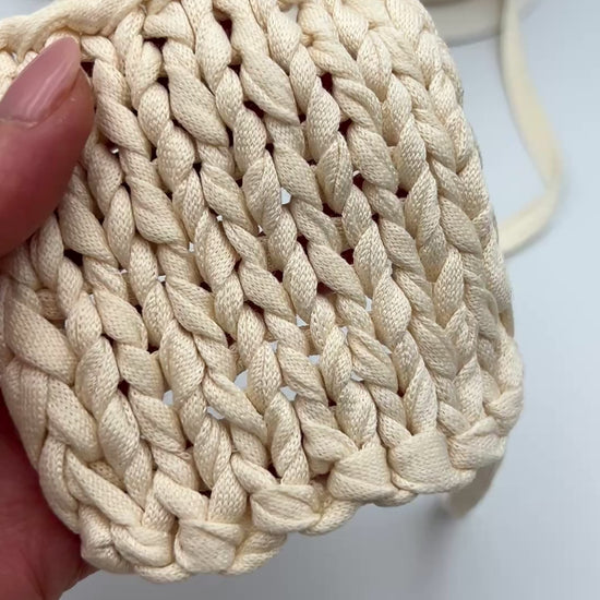 Loro Piana Fettuccia Indian Silk 100 percent pure silk flat knitted ribbon yarn from iDOKNiT
