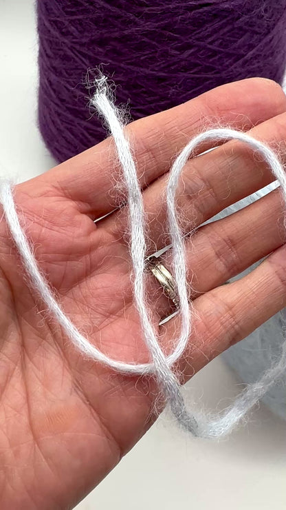 Baby Alpaca Silk Cable Yarn, SOFFIO DI SETA, Luxury Italian Yarn by Ri.Go, Sold in Balls or on Cones, Sport Weight, 320m/100g (350y/3.52oz)