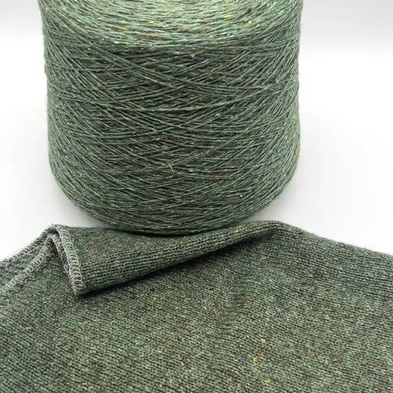 FILCOM TIBET TWEED 50% yak and 50% silk luxury Italian tweed yarn in a fine fingering weight for high-end knitting at iDOKNiT.