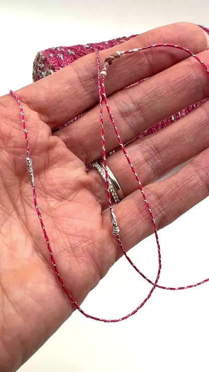 Cotton FANTASY FLAME Lurex Tweed Yarn, CRISTALLO, Luxury Collection by RiGo, Sold in Balls or on Cones, Lace Yarn, VARIABLE METRAGE/YARDAGE