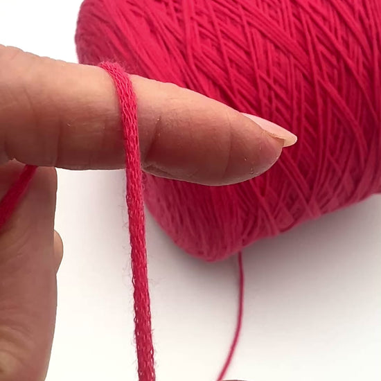 Filati Be.Mi.Va ORGANIC PARK premium 70% cotton and 30% nylon Italian fingering weight yarn with an elastic chainette structure for lightweight summer knitting at iDOKNiT.