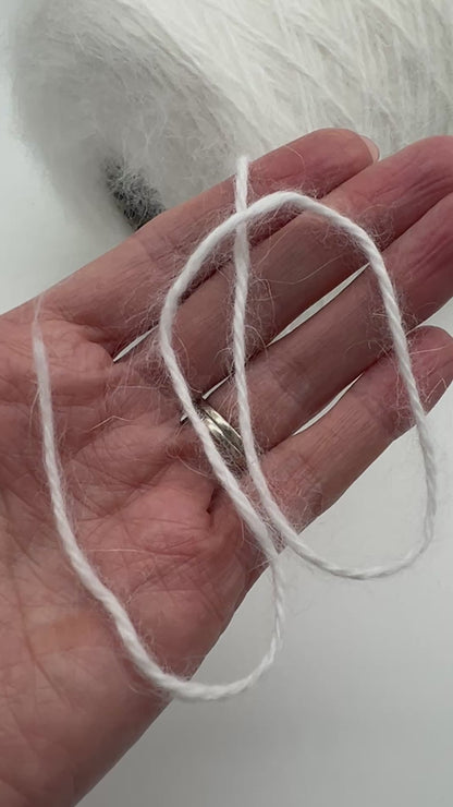 Angora 80 Yarn, Ultra Soft Luxury Italian Yarn by BIAGIOLI MODESTO, Available on Cone or in Balls, Sport Weight, 300m/100g (328y/3.52oz)