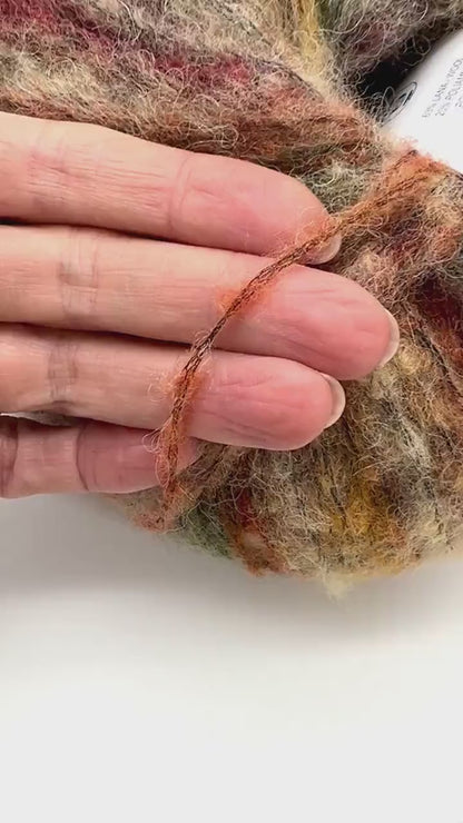 Gradient Fluffy Wool Alpaca Yarn, MERENGUE, Limited Fashion Collection by Lana Gatto, Luxurious Italian Yarn, Sport Weight, 50g/225m (246yrds/1.76oz)