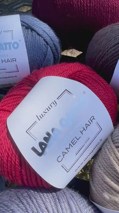 CAMEL Merino Yarn, CAMEL HAIR, Lana Gatto, Luxury Collection Italian Yarn, 125m/50g (136y/3.52oz)